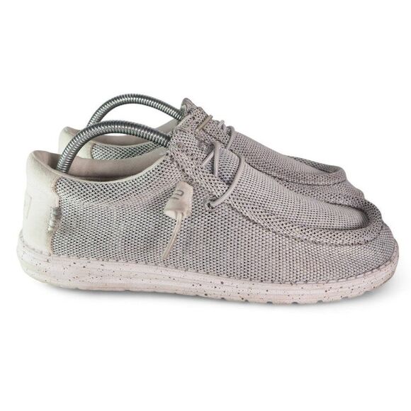 Hey Dude Wally Sox "Stone White" Casual Shoes 110350703 Men's 9 - Picture 4 of 11